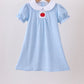 Blue Apple Smocked Dress