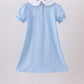 Blue Apple Smocked Dress