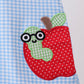 Blue Apple Scalloped Dress