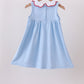 Blue Apple Smocked Dress