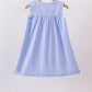 Blue Sailboat Embroidered Dress