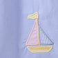 Blue Sailboat Embroidered Dress