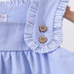 Blue Sailboat Embroidered Dress
