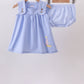 Blue Sailboat Embroidered Bloomer Set