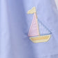 Blue Sailboat Embroidered Bloomer Set