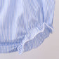 Blue Sailboat Embroidered Bloomer Set