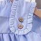 Blue Sailboat Embroidered Bloomer Set
