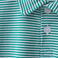 Green Stripe Polo Set