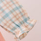 Pumpkin Jacquard plaid button dress