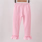 Pink ruffle pants