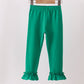 Forest ruffle pants