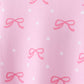 Pink bow print pants bamboo set