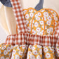Pumpkin Floral Ruffle 2pc Set