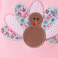 Pink turkey applique dress