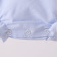 Blue turkey embroidery checkered ruffle bubble