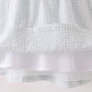 Green plaid turkey embroidery ruffle dress