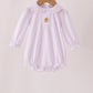 Pink dot turkey embroidery ruffle bubble