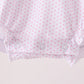 Pink dot turkey embroidery ruffle bubble