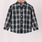Green plaid button down shirt