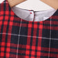 Red plaid dress