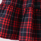Red plaid dress