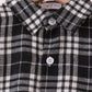 Black&white plaid button down shirt