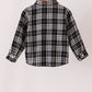 Black&white plaid button down shirt