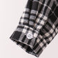 Black&white plaid button down shirt