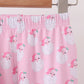 Pink santa claus bamboo ruffle pants set