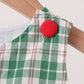 Green christmas tree truck embroidery plaid jonjon