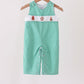 Green gingerbread embroidery gingham jonjon