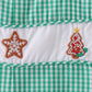 Green gingerbread embroidery gingham jonjon