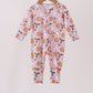 Pink milk cookie holly bamboo romper