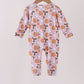 Pink milk cookie holly bamboo romper