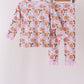 Pink milk cookie holly bamboo pajama set