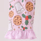 Pink milk cookie holly bamboo pajama set
