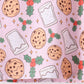 Pink milk cookie holly bamboo pajama set