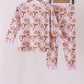 Pink milk cookie holly bamboo pajama set