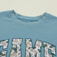 Stone Blue Camo GAME DAY Graphic T Shirt