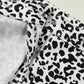 Brown Leopard Print Button Overlap Denim Shorts