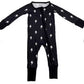 Bamboo zip sleeper lightening bolts b/w