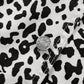 Brown Leopard Print Button Overlap Denim Shorts