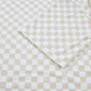 Khaki Checkered Print Half Sleeve Tee 2pcs Lounge Pant Set